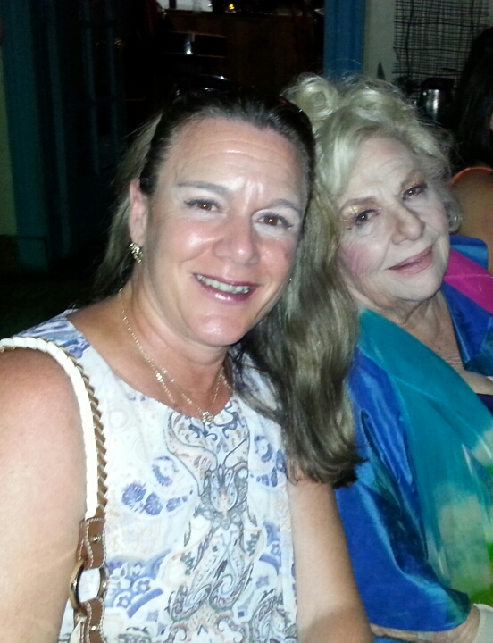 Carolyn with Rene'e Taylor of My Life on a Diet post-show at NOIAW dinner July 19, 2018